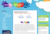 Website design: Making Miracles Nursery
